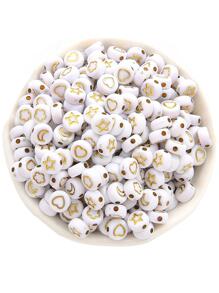 100入組/套隨機色星星細節DIY珠子 - 彩色 - 查看 13