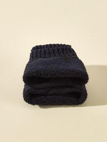 1雙嬰兒素色防滑休閒膝蓋墊適合夏天 - 黑色 - 查看 2