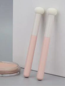2pcs Mushroom Head Shape Concealer Brush - Pink - View 2