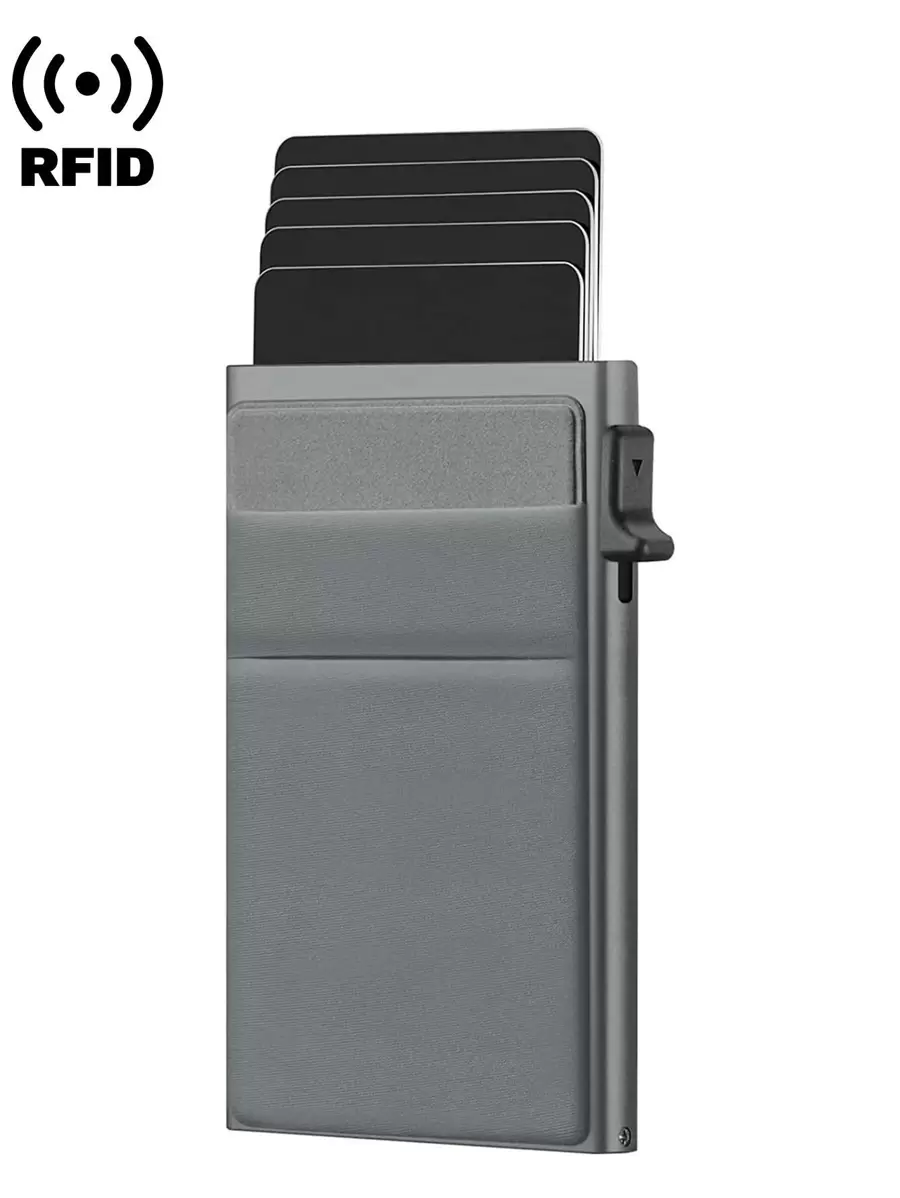 铝合金防盗/银行卡包钱包和女士生日情人节父亲节礼物旅行返校卡夹卡夹钱包名片夹信用卡夹男士迷你钱包卡片钱包射频识别钱包