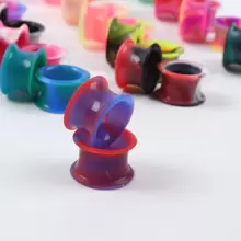 12 Pares / Set Bloco De Cores Aleatórias Medidor De Orelha