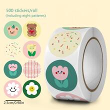 1包500张卡通DIY趣味个性化贴纸 - 彩色 - 查看 1
