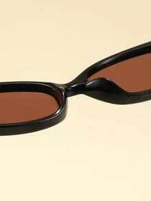 Kids Cat Eye Frame Fashion Glasses - Black - View 4