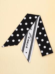 Khăn quàng cổ in họa tiết chấm bi - Nhiều màu - Xem 3