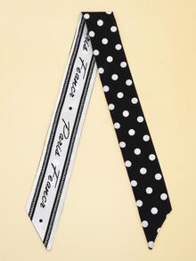 Khăn quàng cổ in họa tiết chấm bi - Nhiều màu - Xem 2