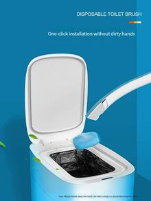 1 set Cepillo de baño desechable - Azul y blanco - Ver 9