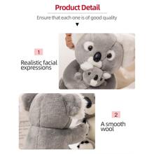 1入組考拉設計毛絨玩具 - 灰色 - 查看 7