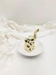 1 pieza Adorno decorativo con diseño de elefante casa - Dorado - Ver 5