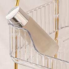 雙層透明化妝品收納架 - 白色 - 查看 4