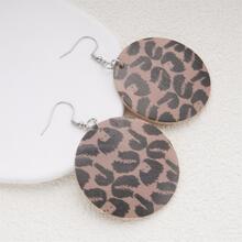 1雙耳墜套裝輕便長款懸垂耳環適合女士女孩 - 豹 - 查看 2