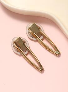 2个装水钻装饰发夹，优雅情人节礼物，爪夹发卡，发饰，头部饰品，女士发饰，发夹，发卡 - 彩色 - 查看 8