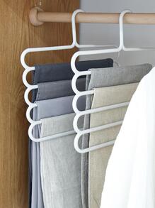 1 件装多功能加厚五层裤架，防滑设计，用于衣柜整理 - 适用于裤子、围巾等。装饰品装饰节日装饰房间装饰家居装饰卧室装饰 - 白色 - 查看 2