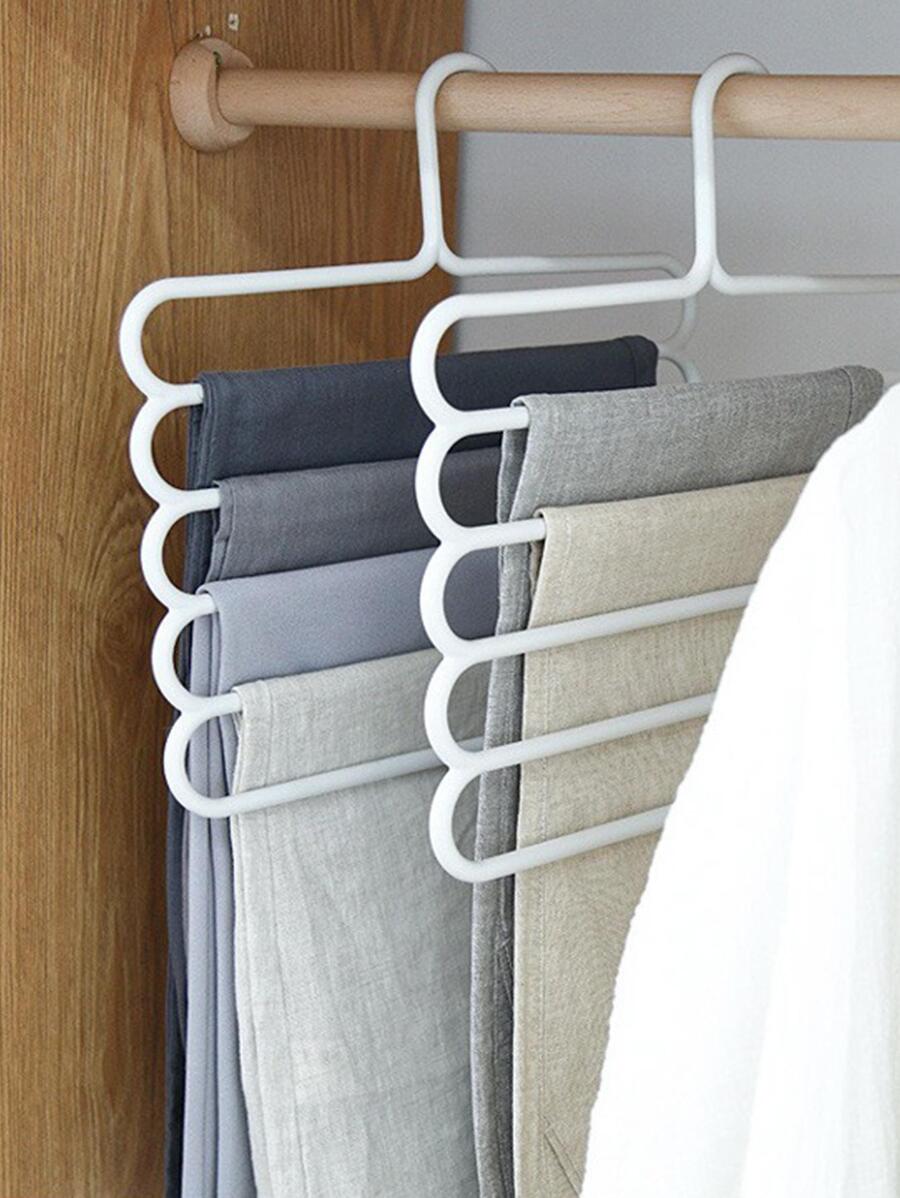 1 件装多功能加厚五层裤架，防滑设计，用于衣柜整理 - 适用于裤子、围巾等。装饰品装饰节日装饰房间装饰家居装饰卧室装饰