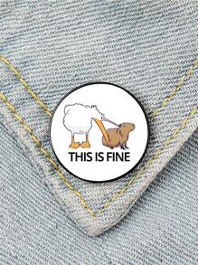 1pc Funny Bee and capybara Brooch - XZ845 - View 1