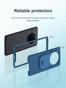 Nillkin 手機殼相容於華為 P60 / P60 Pro / Mate 50 / Mate 50 Pro，高級升級防震手機殼，附滑蓋相機蓋（藍色） - 藍色 - 查看 3