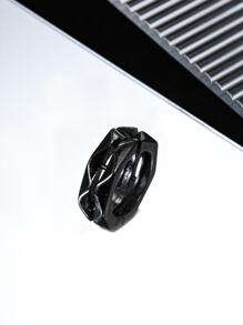 Cuff de oreja minimalista - Negro - Ver 3