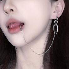 Lip Clip Earring Set, Minimalist Lip & Ear Cuff Earrings, Unique European & American Style