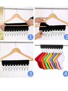 免打孔帽收納夾 - 黑色 - 查看 4