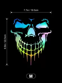 M-Multicolor 1PC Car Stickers Skull Car Styling Accessories Vinyl Decal - Multicolor - View 4