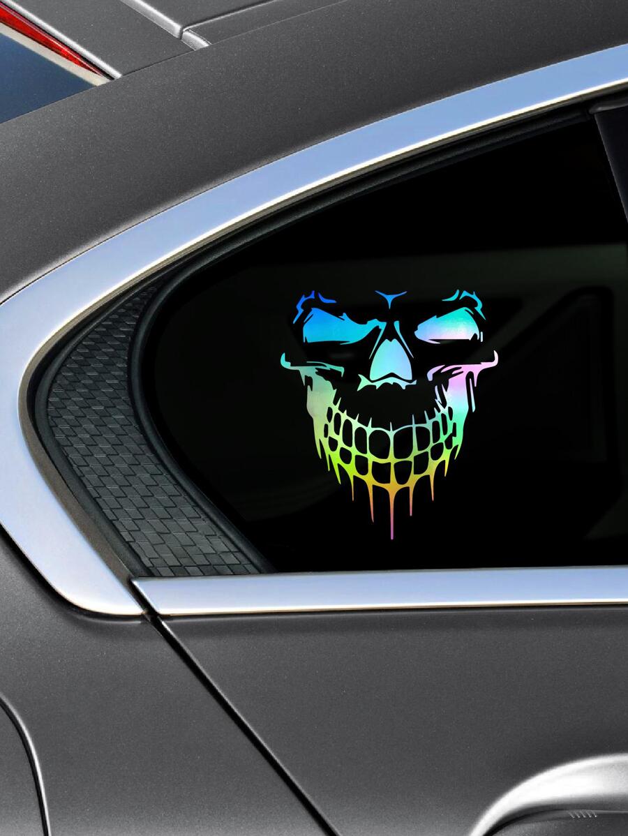M-Multicolor 1PC Car Stickers Skull Car Styling Accessories Vinyl Decal - Multicolor - View 1