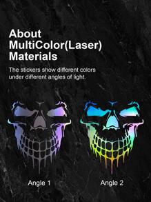 M-Multicolor 1PC Car Stickers Skull Car Styling Accessories Vinyl Decal - Multicolor - View 5