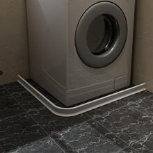 1 件 1 米白色硅胶止水条，用于浴室防水和防潮浴室阻水条、浴室防水条、淋浴房防水条、卫生间地板阻水条、台面自粘条耐用防水密封条 - 1 卷防水阻水条，适用于浴室、淋浴房、卫生间地板 - 易于安装 - 白色 - 查看 2