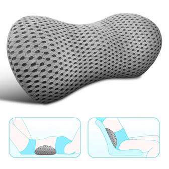 Relieve Low Back Pain Instantly With Memory Foam Lumbar Pillow - Perfect For Car Seat, Office Chair, Recliner & Bed