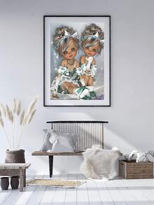 Hình hoạt hình Đồ họa Phụ kiện tranh đính đá DIY - Nhiều màu - Xem 3