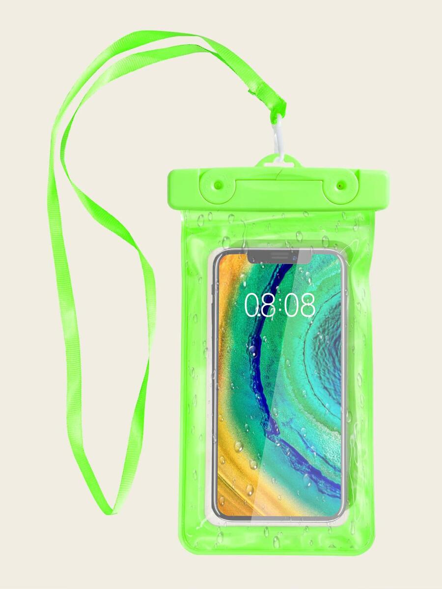 Túi đựng điện thoại màn hình cảm ứng chống nước HD 1 cái cho lặn - màu xanh lá - Xem 1