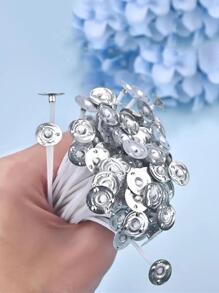 100 件 3.54 英寸 - 7.87 英寸蜡烛芯无烟蜡芯适用于 DIY 蜡烛制作预蜡芯派对用品