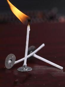 100 件 3.54 英寸 - 7.87 英寸蜡烛芯无烟蜡芯适用于 DIY 蜡烛制作预蜡芯派对用品