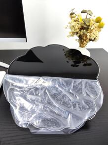 2 miếng lót chuột thiết kế đám mây silicon & kê cổ tay - Màu tím - Xem 4