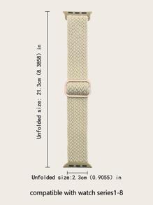 尼龍彈力可調節錶帶(5入組/套)適用於蘋果1-9系列智能手錶 - 彩色 - 查看 3