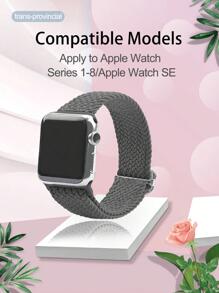 尼龍彈力可調節錶帶(5入組/套)適用於蘋果1-9系列智能手錶 - 彩色 - 查看 6