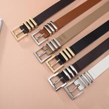 3pcs Square Buckle Belt - Multicolor - View 3