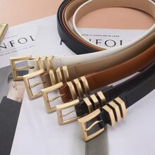 3pcs Square Buckle Belt - Multicolor - View 4