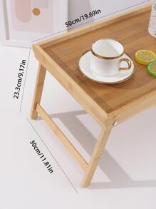 1pc Wooden Desktop Decoration Craft Best Gifts Birthday Plates Kitchen Accessories Kitchen Decor Table Tray Trays Fruit Tray Tray Decor Graduation - Apricot - View 5