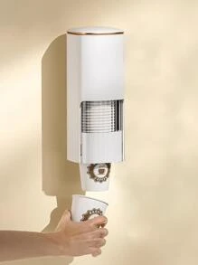 1入組掛壁式免打孔乳液分配器 - 白色 - 查看 1