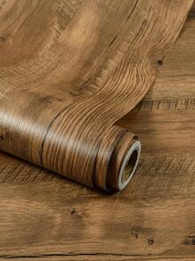 1roll Wooden Pattern Wall Paper - Multicolor - View 1