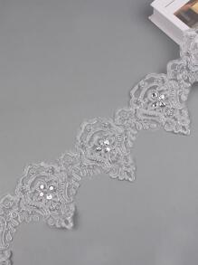 1入組DIY織帶花邊 - 銀色 - 查看 1