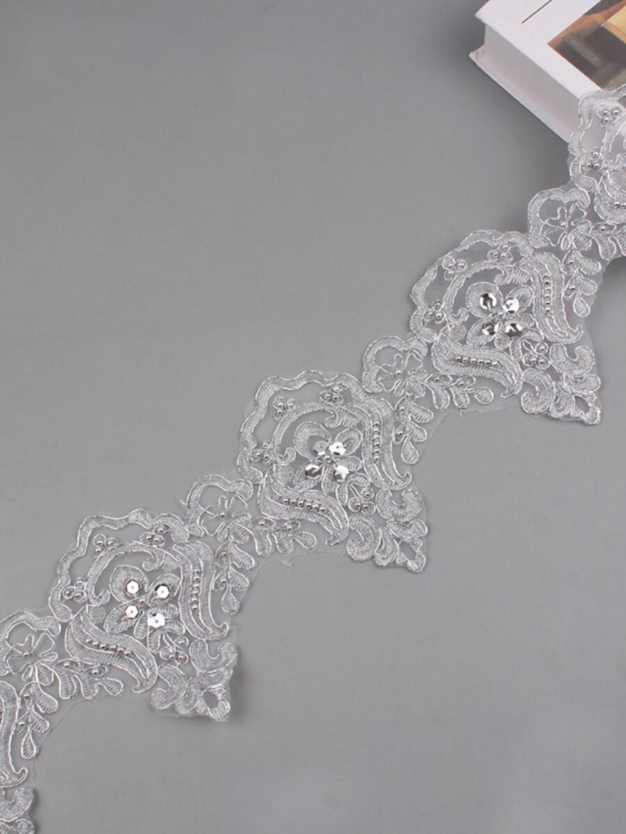 1入組DIY織帶花邊 - 銀色 - 查看 1