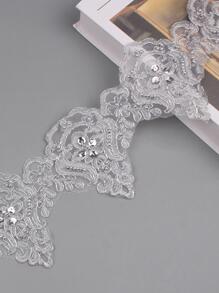 1入組DIY織帶花邊 - 銀色 - 查看 3