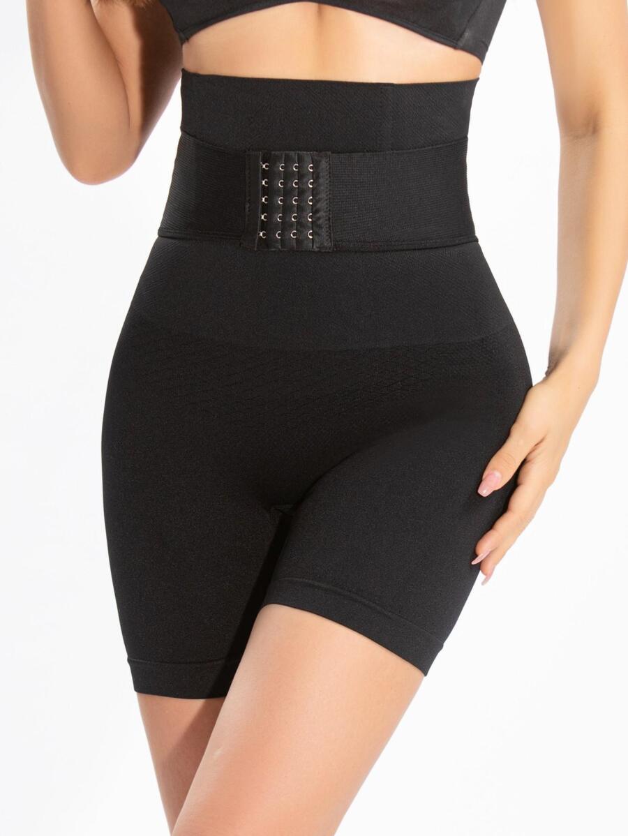 Solid Shapewear Bottoms - Black - View 1