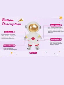 1入組宇航員設計毛絨玩具 - 白色 - 查看 8