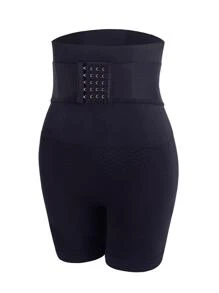 Solid Shapewear Bottoms - Black - View 7