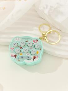 Móc khóa thiết kế máy Whack-a-nốt ruồi - màu xanh lá - Xem 3