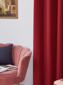 1 Pc Premium Blackout Curtain Panel – Noise Reducing, Thermal Insulated – Ideal For Bedroom, Nursery, Or Home Theater - Đỏ - Xem 2