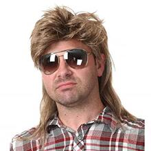 1pc Men's Wigs 80s Fancy Dress Hair Accessory For Costume Party Cosplay Decoration - Brown - View 1