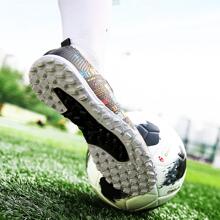 Letter Patterned Studded Soccer Shoes For Competition Use Ronaldo  Cleats