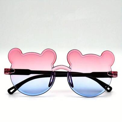 1PC Protect Your Child's Eyes With This Adorable Bear Shaped Outdoor Cute And Stylish Glasses
